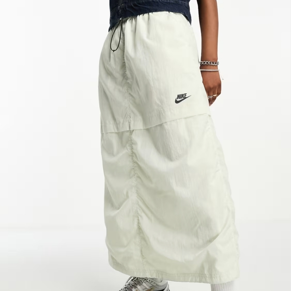 Nike Light Cream Long Skirt with Logo